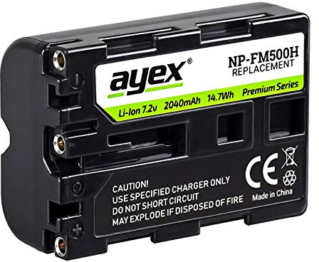 ayex NP-FM500H Akku Kompatbel mit Sony z.B. SLT-A99 II A99 A77 A100 A500 A560 A700 A850 A900