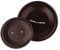 Pentole Agnelli Al Black Coperchio con Ponticello Tubolare, Nero, 36 cm