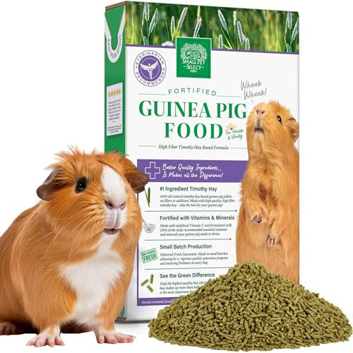 Small Pet Select – Guinea Pig Food Pellets, 10lb (4.5 kg) Bag | Premium Timothy Hay-Based Formula with Essential Nutrients for Everyday Health & Digestion