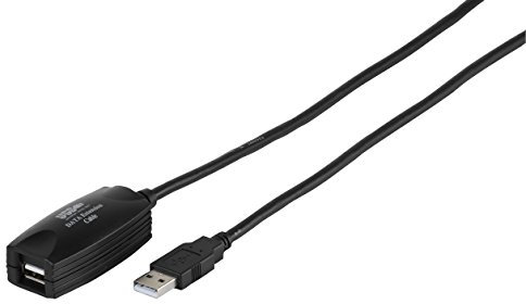 Vivanco USB 2.0 Verlägerungskabel mit integrierter Signalverstärkung aktives (5m) schwarz