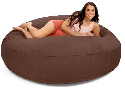 Jaxx Cocoon 6-foot Bean Bag, Chocolate Microsuede