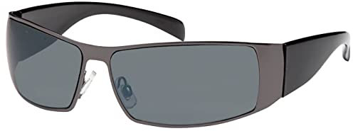 Herren Sonnenbrille Pilot Flieger Bikerbrille Sport Brille Schwarz