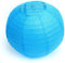 10 Stücke Papierlaterne Laterne Deko Feier Lampions Papierlampen 10(25cm) (hellblau)