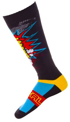 O'NEAL | Calzini Motocross | Motocross Enduro | Mesh rinforzato nella zona del tallone e della suola, migliore ammortizzazione, tessuto durevole | Pro MX Sock BRAAAPP | Adulto | Multi | Taglia unica