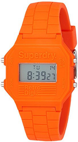 Superdry Hommes Digital Quartz Montre avec Bracelet en Silicone SYGSYG201O