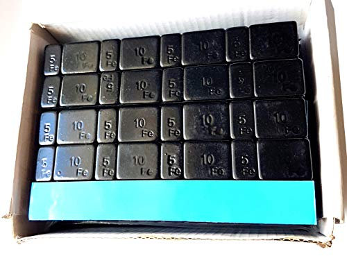 100 Streifen 60g (4x5+ 4x10g) Klebegewichte Schwarz Auswuchtgewichte Kleberiegel