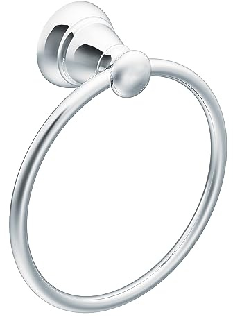 Moen Y2686CH Banbury Bathroom or Kitchen Towel Ring, Chrome