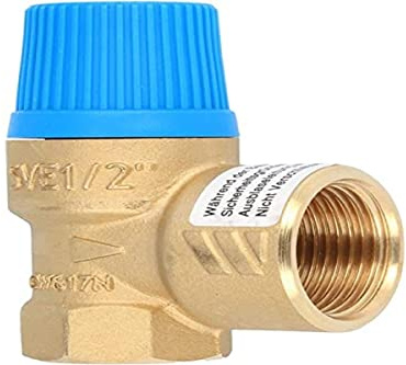 Membran-Sicherheitsventil für geschlossene Warmwasserbereiter DIN 4753 10 bar bis 75 kW Aufnahme 1/2 Ausgang 3/4