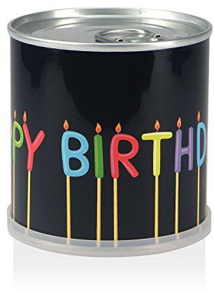 MacFlowers | Kleines Anzuchtset mit Sonnenblumen | Design Happy Birthday Kerzen | Geschenkset mit Einer Sorte Samen in süßer instant Blumendose