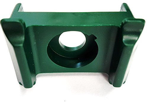 Klammer Doppelsteg, Zaunhalter, Zaunbau Halter, Doppelstabklammer, Stabmatten Halter, Grün Ral 6005 (10)