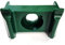 Klammer Doppelsteg, Zaunhalter, Zaunbau Halter, Doppelstabklammer, Stabmatten Halter, Grün Ral 6005 (10)