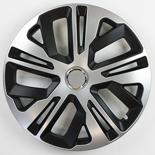 ZentimeX Z745001 Radkappen Radzierblenden universal 13 Zoll Silver Black