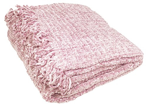 Rapport Just Contempo Chenille Throw, Pink, 150x200 cm