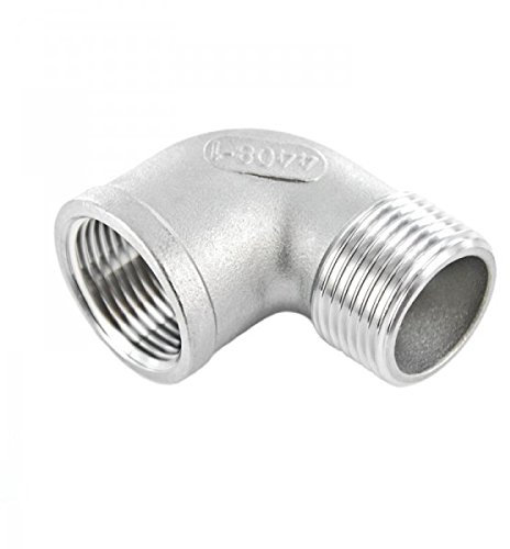 KI Edelstahl Winkel 90° V4A Gewindefitting AG x IG - 1 1/4
