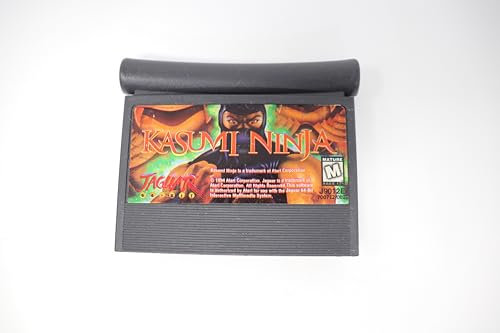 Atari Jaguar Cartridge Game Console System with Free Kusami Ninja & Cybermorph Games (RF Unit with UK Power Adapter)