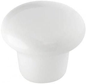 SIRO Möbelknopf Möhnesee, Kugel, Keramik weiß, 25 mm x 20 mm x 25 mm, SP1-25