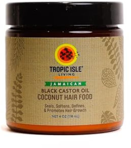 Tropic Isle Living Coconut Jamaican Black Castor Oil Hair Food 4oz by Tropic Isle Living