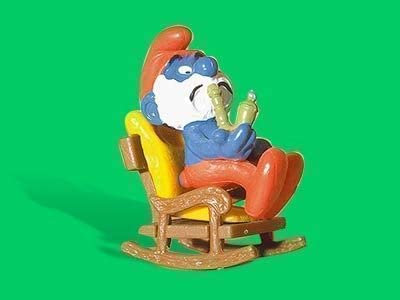 40228 Superschlumpf Papaschlumpf im Schaukelstuhl Schleich