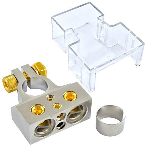 Universal Dual 1/0 & 8 Gauge Positive or Negative Battery Terminal (1 Pack)