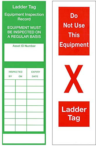 Ladders4Sale Ladder Inspection Tags (Inserts Only) x10
