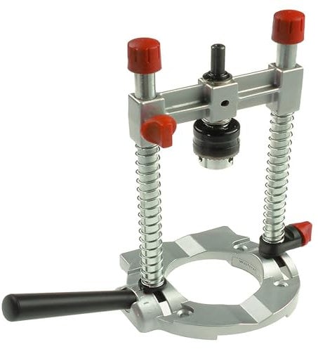 Wolfcraft 4525404 Multi-Angle Drill Guide Attachment for 1/4In. & 3/8In. Drills,Silver