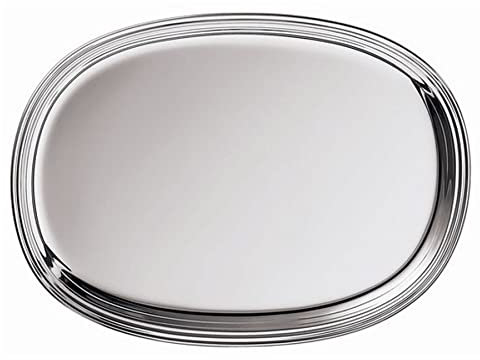 Wilkens Edles Serviertablett Tablett Ambassador in versilbert maße 21 x 15 cm