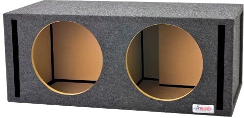 Atrend 12JL01SV 12” JL Audio Dual Vented Subwoofer/Speaker Enclosure Compatible with WO X & W3 Series Subwoofers. Made in USA