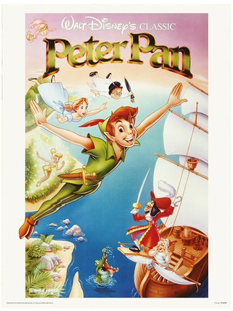 Peter Pan – Flying masterposter Print, 31 x 41 cm