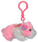 Portes Clés - Peluche Hamster Rose Porte-clés 13 Cm