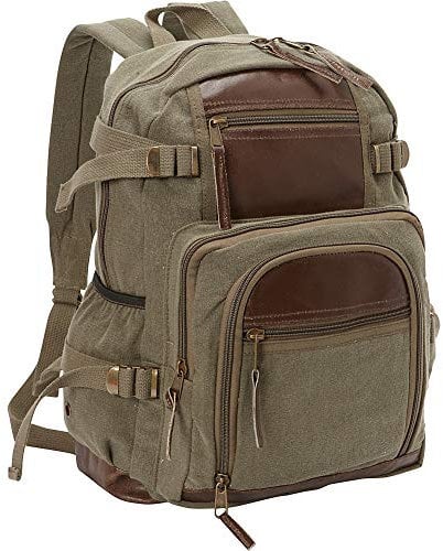 Fox Outdoor Produkte Retro Londoner Commuter Tagesrucksack, Unisex, Braunoliv