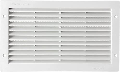 First Plast – Griglia Di Ventilazione PVC – Griglia Aerazione Rettangolare PVC da incasso – 380 x 230 mm