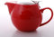 Cha Cult Kanne Saara Porzellan rot, mit Edelstahlsieb und Deckel 0,5 l