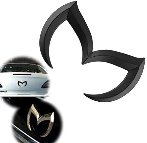 Mazda Schwarz Sportlich Metall Evil M 'hinten Trunk Badge Aufkleber Emblem Matt 3 5 6 von coepoch