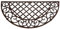 RUSTIKALER FUSSABTRETER Matte Eisen JUGENDSTIL HALBRUND