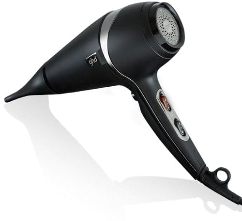ghd Air - Secador de Pelo Profesional, Secado 2x Más Rápido, Reduce el Frizz, Boquilla de Precisión - Para Todo Tipo de Cabello - Color Negro, (Enchufe Europeo)