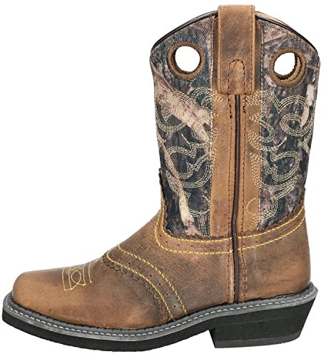 Smoky Mountain Boots Kids Pawnee Boot, Brown Oil Distress/Camo, 6 Big Kid