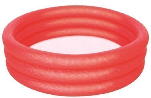 Bestway - Planschbecken 3 Ringen Kristall Paddeln Für Den Garten 101 x 25 cm - Rot #51024