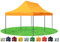 Stabilezelte Faltpavillon 3x6 Meter Premium ohne Seiten Orange