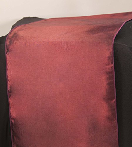 Taft Tischläufer – Geschirr – Hochzeit Deko Events – 48 Farben und passende Schärpen erhältlich granat