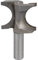 uxcell 1/2-inch Straight Shank 1-inch Bead Dia Bull Nose Half Round Grooving Router Bit