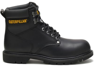 CAT Men's Second Shift Steel Toe Work Boot, Black, 9.5 Wide