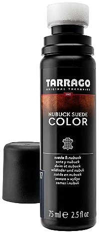 Tarrago | Colore Nubuck Suede 75ml | Rinnovatore del colore per scarpe in pelle scamosciata e nabuk | Evidenzia i colori delle calzature, nutri e proteggi | Con applicatore in spugna (blu navy 17)
