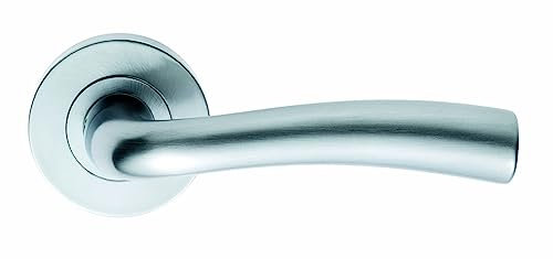 Carlisle B0056H8PEA Brass SZS050CP Serozzetta Violeta Lever Door Handle on Rose, Silver