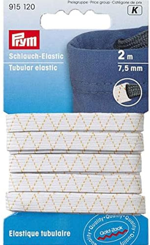 Prym 915.120 Tubular Elastic, Polyester, White, One Size