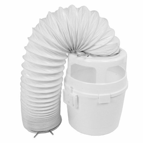 First4spares 1,2 m Entlüftungsschlauch Kondensator Eimer Wand Montage Kit für Beko Wäschetrockner (weiß)