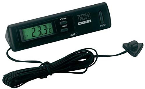 HR-imotion 10010201, termometro per Auto, casa, Campeggio, ECC., (per Interni ed Esterni, Fissaggio Adesivo, Realizzato in Germania, -30 °C – +50 °C)