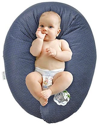 sei Design Stillkissen 170x30 cm ergonomisch | Schwangerschaftskissen Seitenschläferkissen Komfortkissen Erwachsene | Neugeborene Baby Kissen mit Bezug 100% Baumwolle