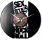 DISC'O'Clock Shallplattenuhr Sex Drugs and Rock'n'Roll - Lautlos Wanduhr, einfach aufzuhängen. 100% Made in Italy Handwerkliches Produkt