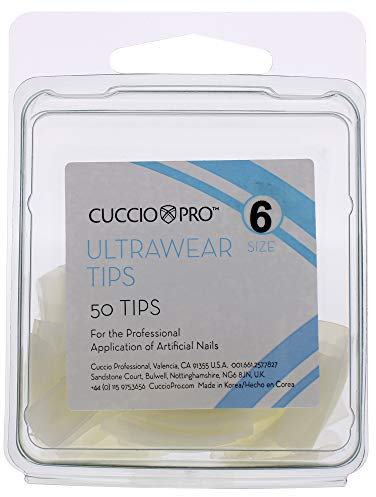 Cuccio Ultrawear 50-Piece Nail Tips, Size 6