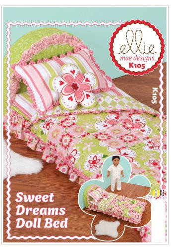 Kwik Sew Mustern k0105 Sweet Dreams Puppe Bett, Weiß, 1 Stück